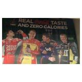 NASCAR Coca-Cola plastic wall hanging