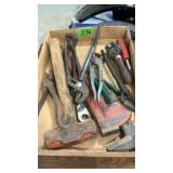 Sludge Hammer, Channel Locks, Pipe Wrench