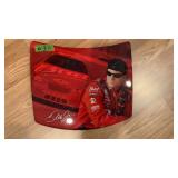 NASCAR metal sign, hood shaped small