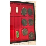 Antique auto show belt buckles