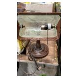 Desk lamp, coffee grinder