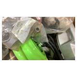 Miscellaneous garage items, frisbees