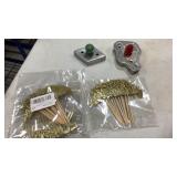 Glassware items, cookie cutters, 50th anniversary