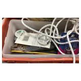 Soda flat with misc junk drawer items