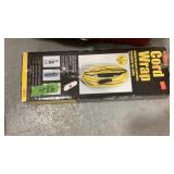 Cord wrap, tool box and contents