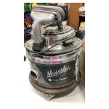 Filter Queen vacuum, bucket with tires and tools