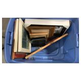 Tub full: picture frames, wall decor, small