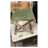 Folding camping stool