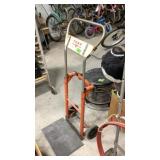 2 wheel cart, converts to 4 wheel flat cart