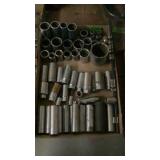Assortment Of Sockets 1/2"& 3/8" Dr.