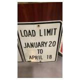 Load Limit January 20 to April 18