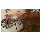 Metal yard decor, puppy