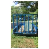 Doolittle SS-7710 trailer with drop down ramp,