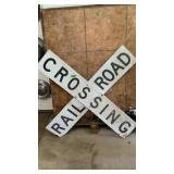 Railroad crossing sign