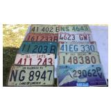 Old license plates