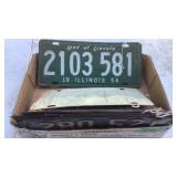Old license plates