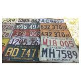 Old license plates