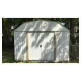 Portable metal shed 10