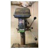 5 speed drill press, Benchtop, includes wood