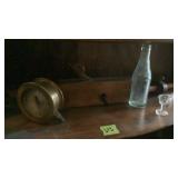 Wood Plane, Test Gage, Binoculars misc