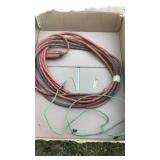 Saw, shop light, drop cord