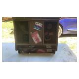 Decorative shelf with towel bar