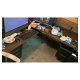 Desk, 2-piece, contents not included, bring tools
