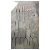 Hotdog/marshmallow campfire forks