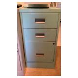 Pair of 3-drawer file cabinets 29" tall, empty