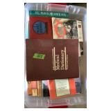 Tub of books