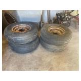 Implement Tires & Wheels-4, 9.5L-14