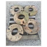 ?(5) Wheel Weights, might be John Deere??