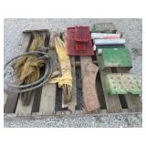 Pallet of John Deere PTO shields, canopies, screen