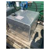 Transfer fuel tank w/ 12V pump, Diamond plate, 55