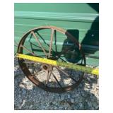 Iron spoke wheel, 20"LOCATION: Williamsville, IL