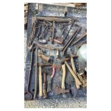 Axes, Hay Hooks, Funnels Oil Cans