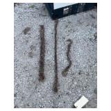 (3) Small chains w/ hooks