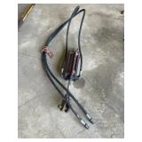Hydraulic Cylinder w/ Hoses, GOOD!LOCATION: Roche