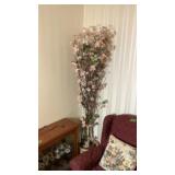 Artificial plant with basket