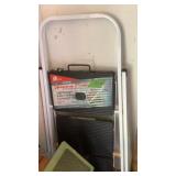 3-step folding ladder , 48" shepherd hook