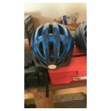 Bicycle helmets one blue one black one m
