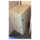 2 drawer file cabinet with key