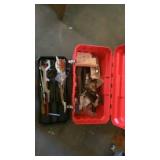 Tool box with assortment  of tools