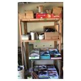 Wood shelf unit only, no contents 48" wide