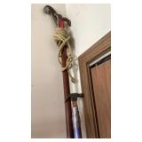 Tree saw & small hammer mounted to a extendable