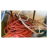 Contents of this shelf only, power cords, bucket