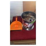 Dust pan, Tin and Playing Cards