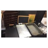 Wood Self, Serving Tray, Bake Ware, Bag Full Of