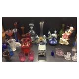 Assorted Color Glass, Porcelain Items, Ceramic