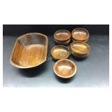 Wood Bowls and Salad Bowl